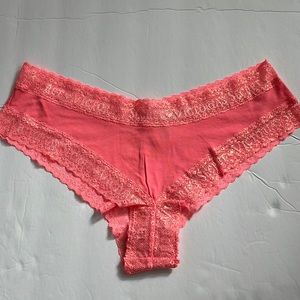 Victoria’s Secret sparkly coral cheeky panty
